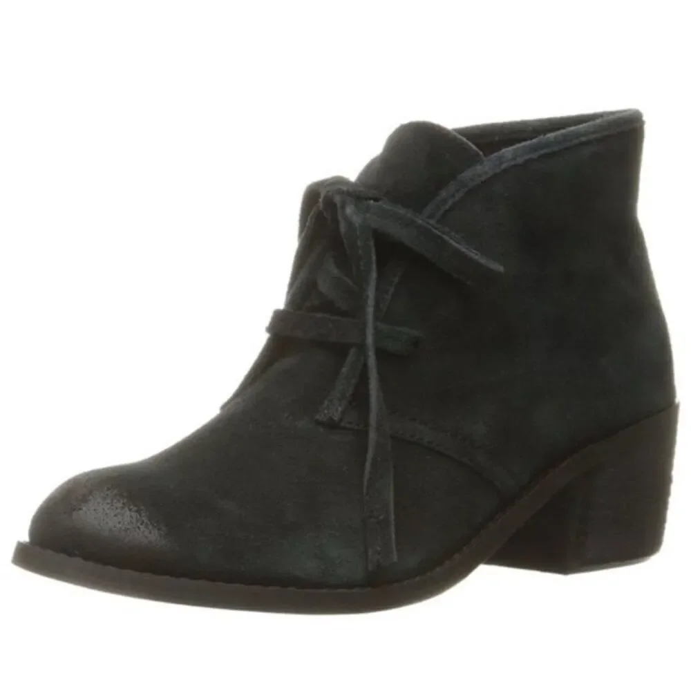 Carlos by Carlos Santana Graham Black Suede Ankle Boot Size 9